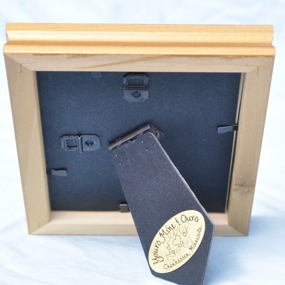 lot of 2 angels one figurine and a framed picture (H77) - Picture 11 of 12